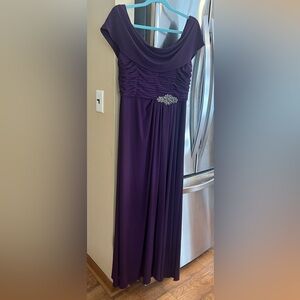 Elegant deep Purple gown